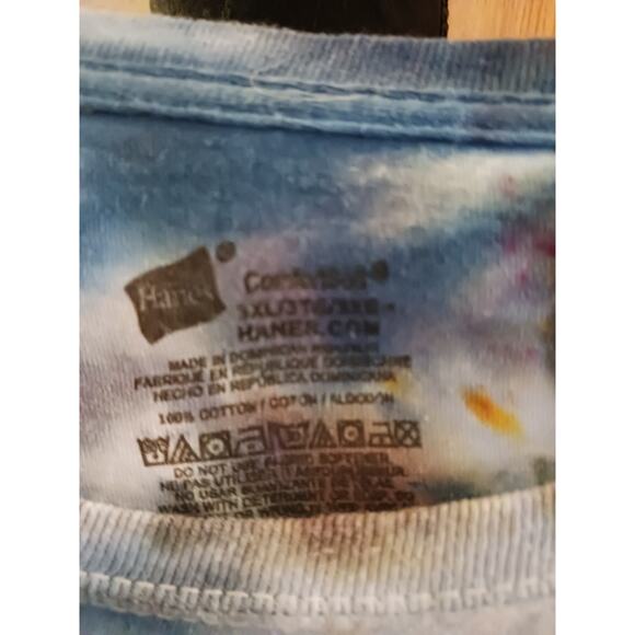 Ice Tie Dye T-Shirt Blue Size 3XL - Picture 4 of 5